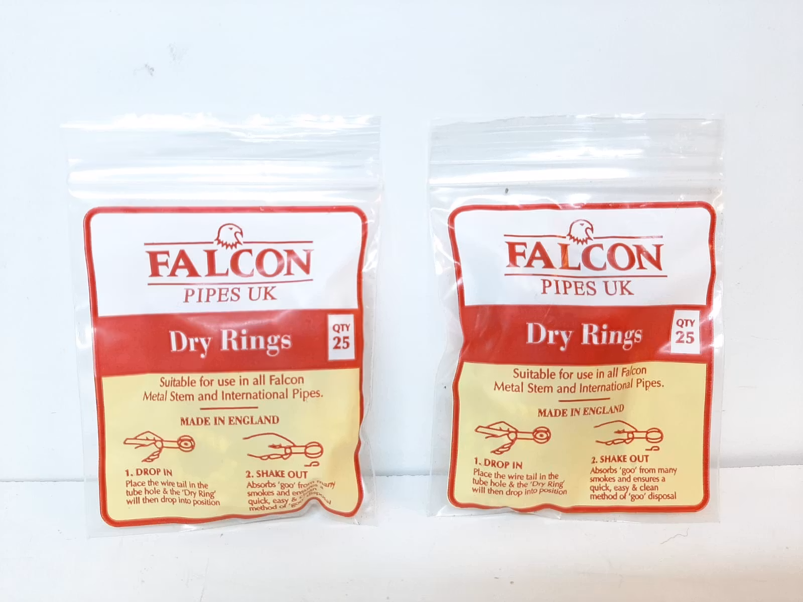 Falcon Filterringar / Dry Rings Filter Ringar (2 påsar X 25 filter)