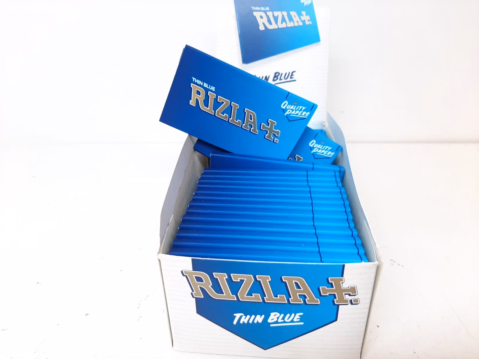 DISPLAY: Rizla Blå Mini Thin Dubbel (cigarettpapper)