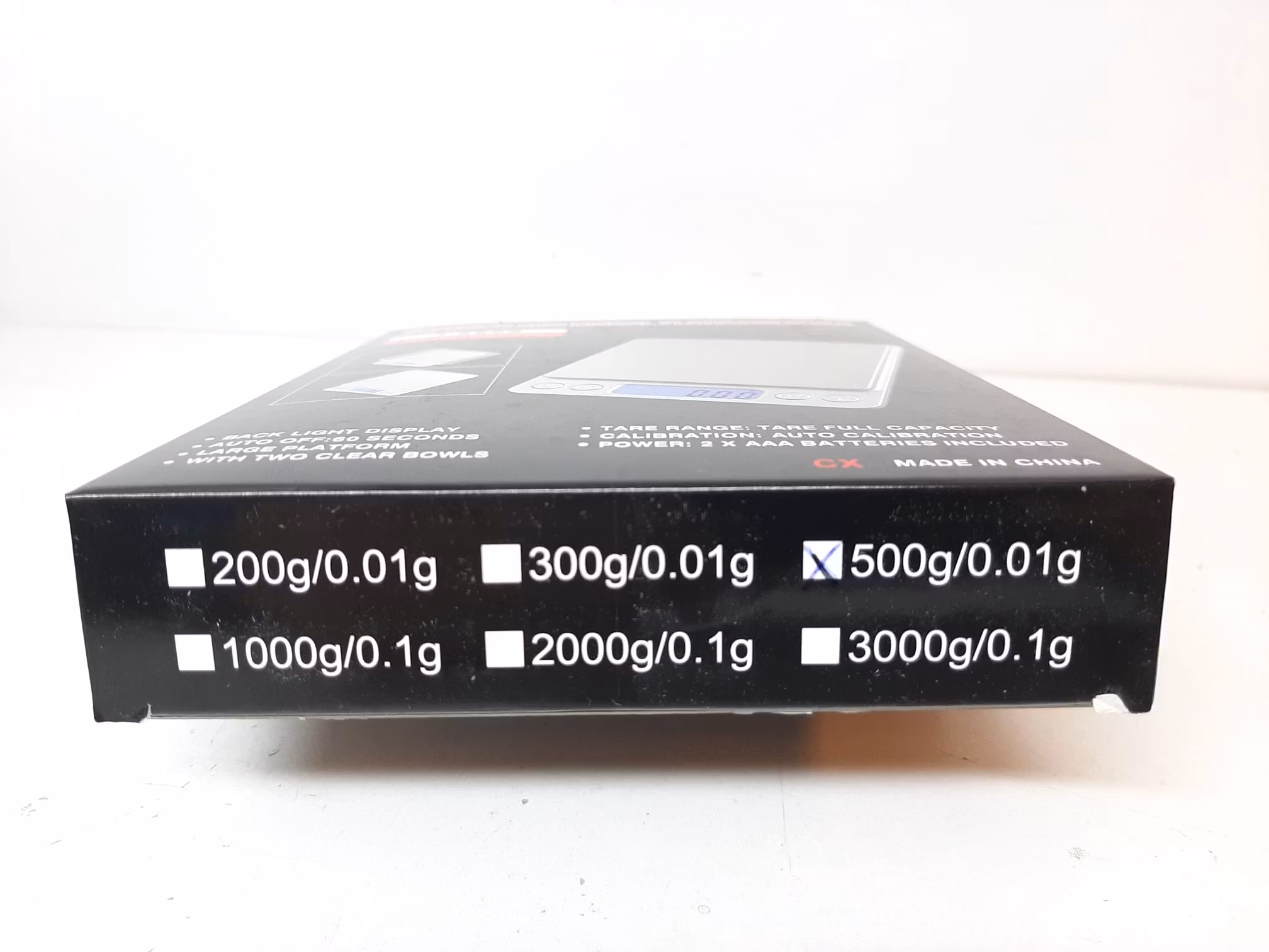 Digitalvåg (500 / 0.01 gram) + Vikt (20 g)