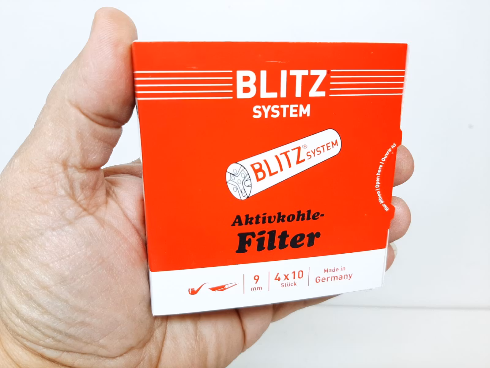 BLITZ Pipfilter 9mm (4 förpackningar X 10 filter)