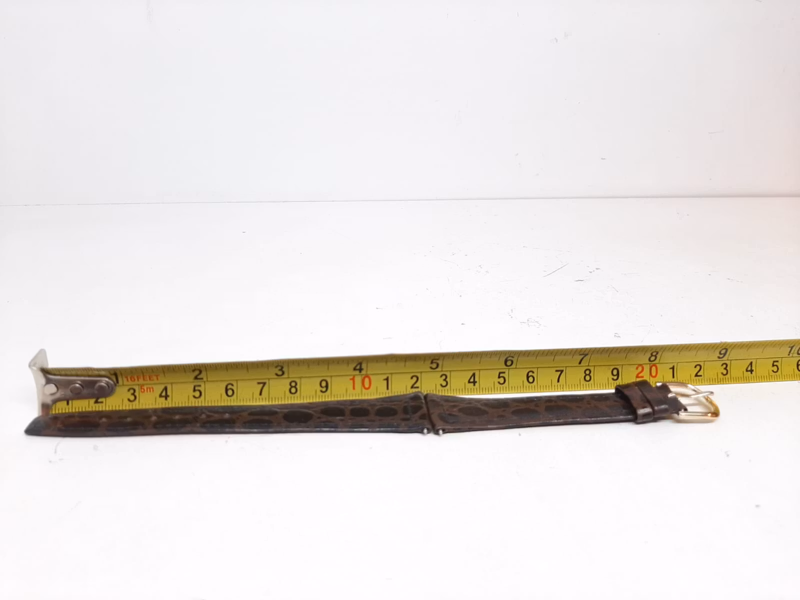 Armband MÖRKBRUN KALVSKINN (20 mm)