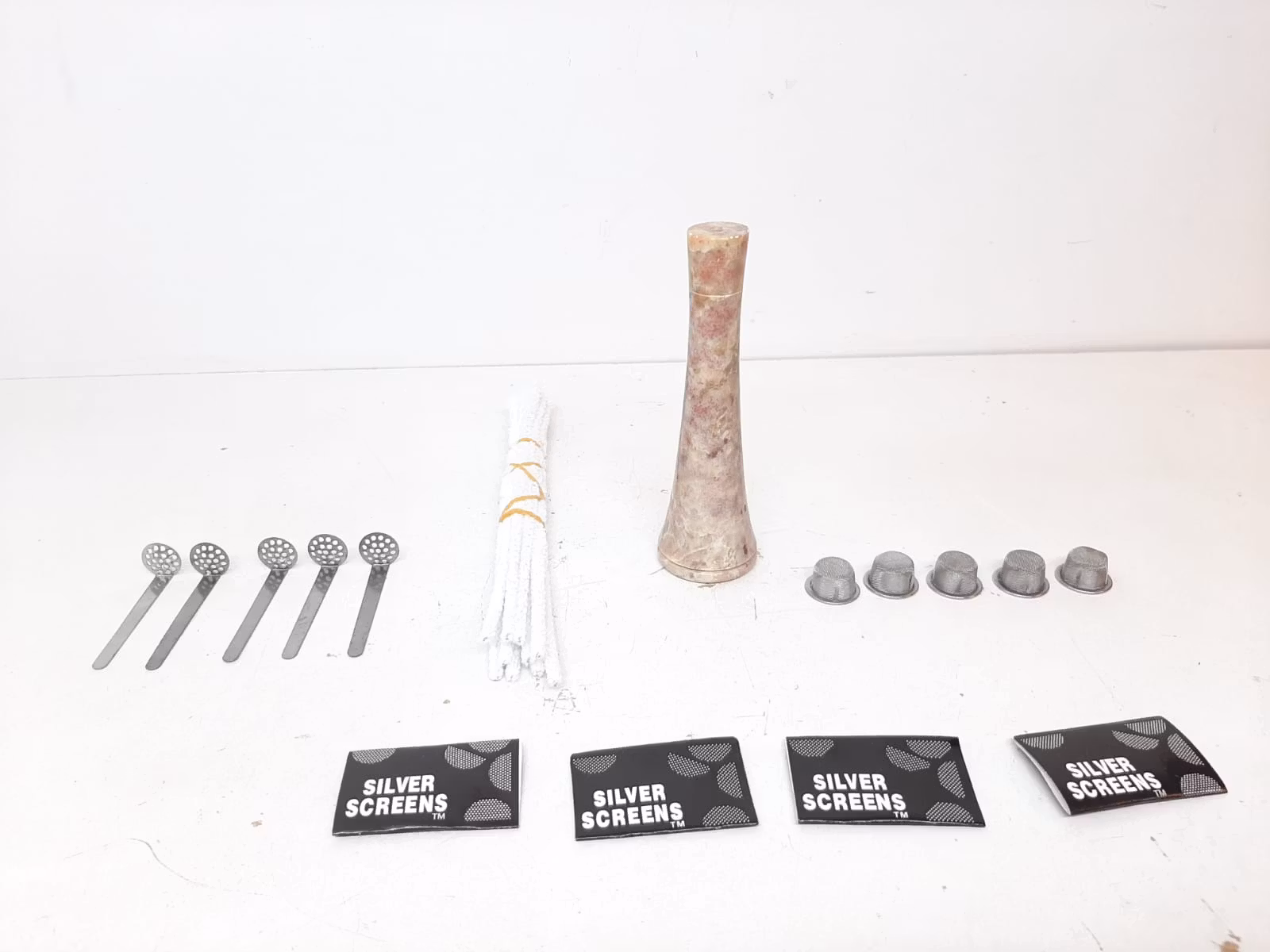 Stenpipa CHILLUM + tillbehör