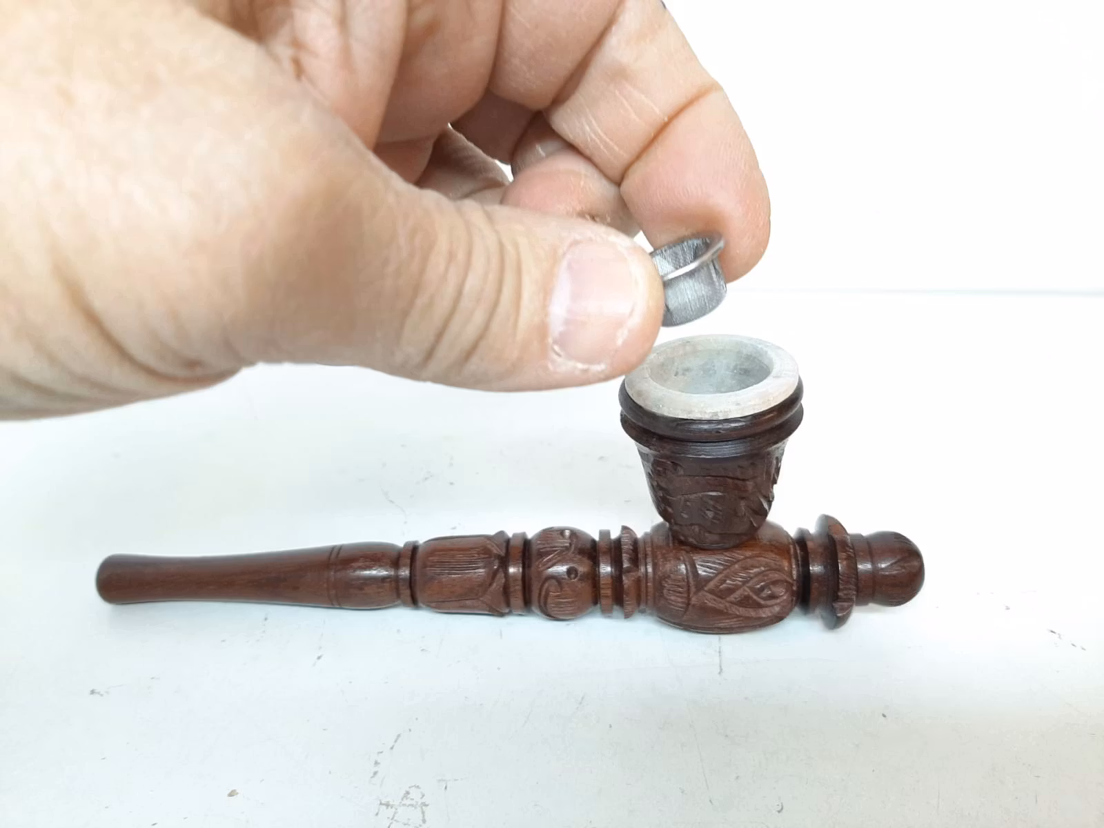 Indisk Pipa & Chillum + tillbehör