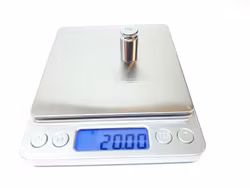 Digitalvåg (500 / 0.01 gram) + Vikt (20 g)