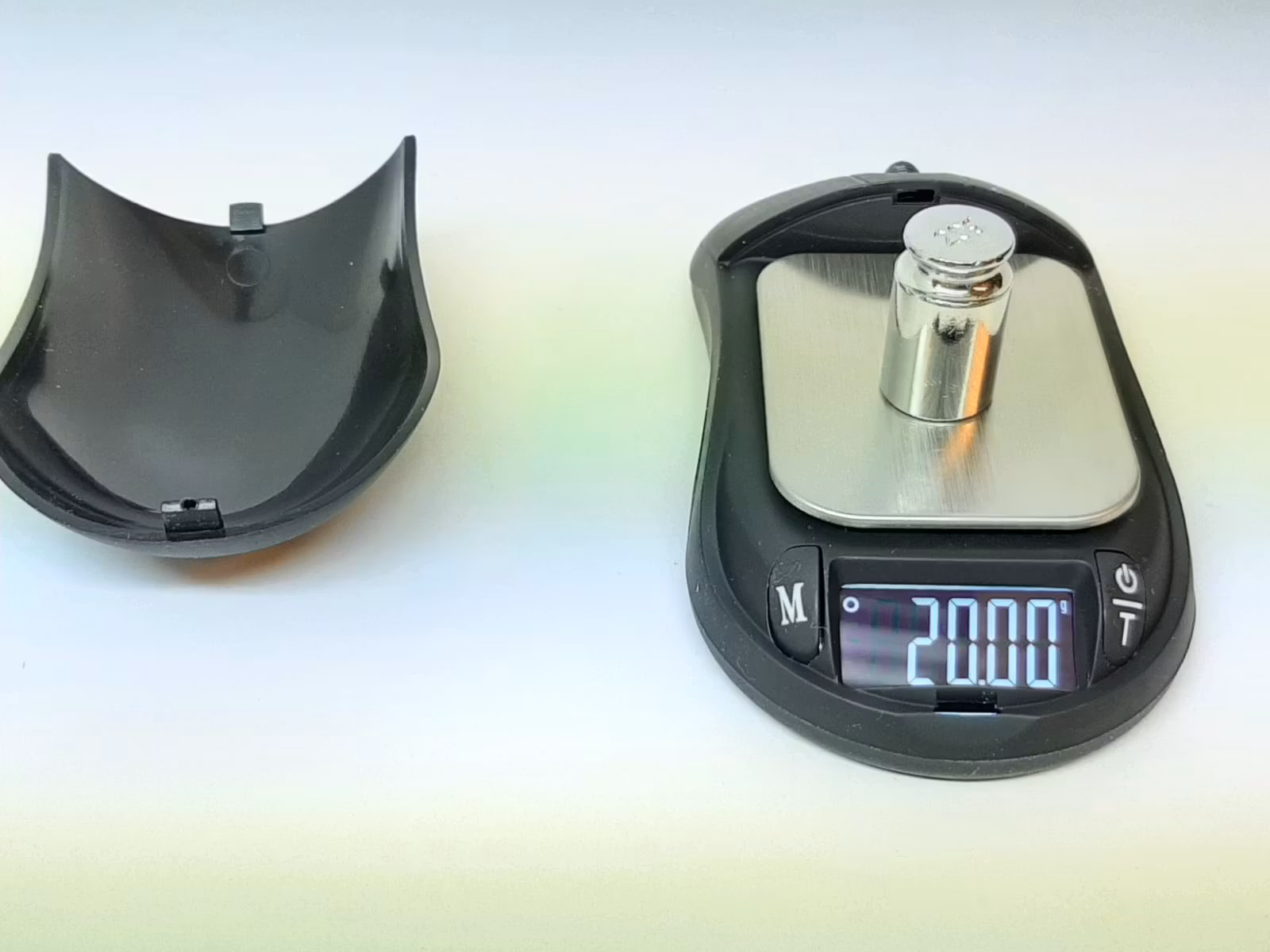 Digitalvåg Datormus (300 / 0.01 gram) + Vikt (20 g)