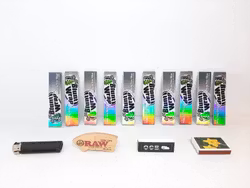 Bluntwrap Slim + OCB Tips + RAW Tips + Tändare