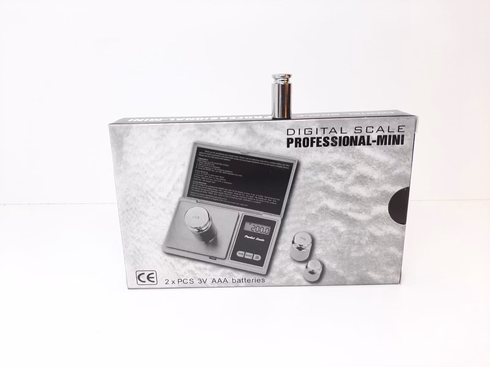 Digitalvåg (200 / 0.01 gram) + Vikt (10 g)