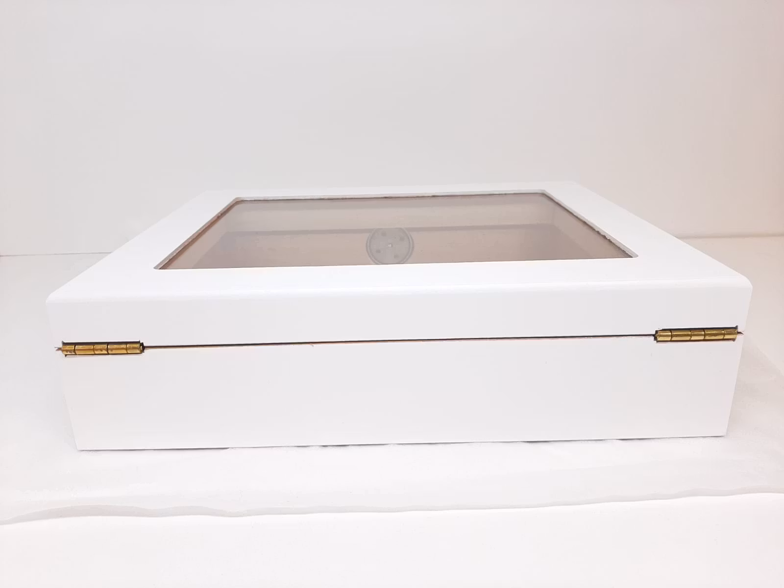 Cigarrhumidor Angelo WHITE Glas
