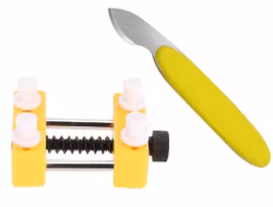 Skruvstäd + Boettöppnare Kniv (Klocka/urmakeri verktyg)