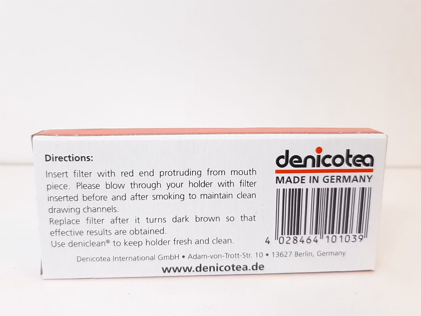 10 stycken DENICOTEA Filter (Cigarettmunstycke)