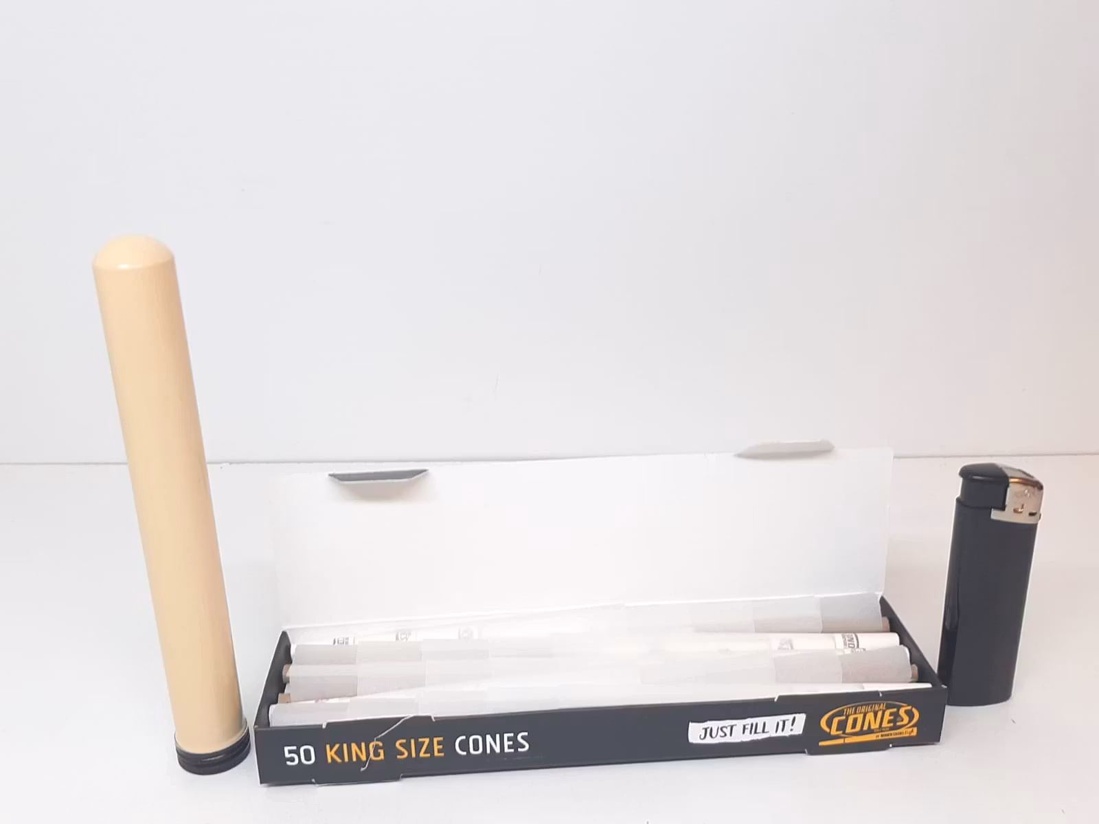 CONES: Färdigrullade koniska papper (1 x 50 st) + tillbehör