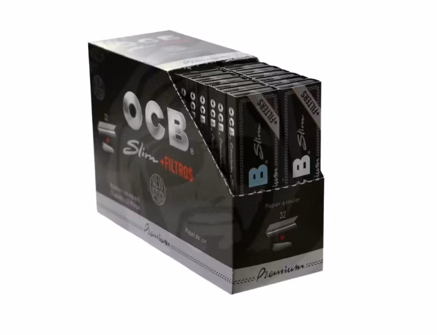 DISPLAY: OCB Slim + Filter (cigarettpapper)