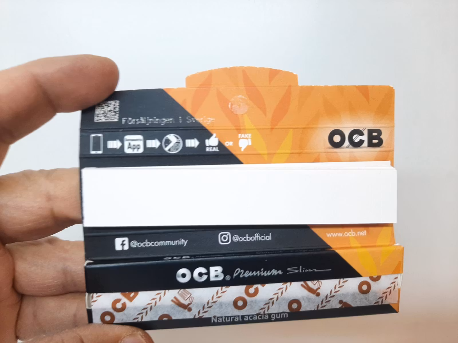DISPLAY: OCB Slim + Filter (cigarettpapper)