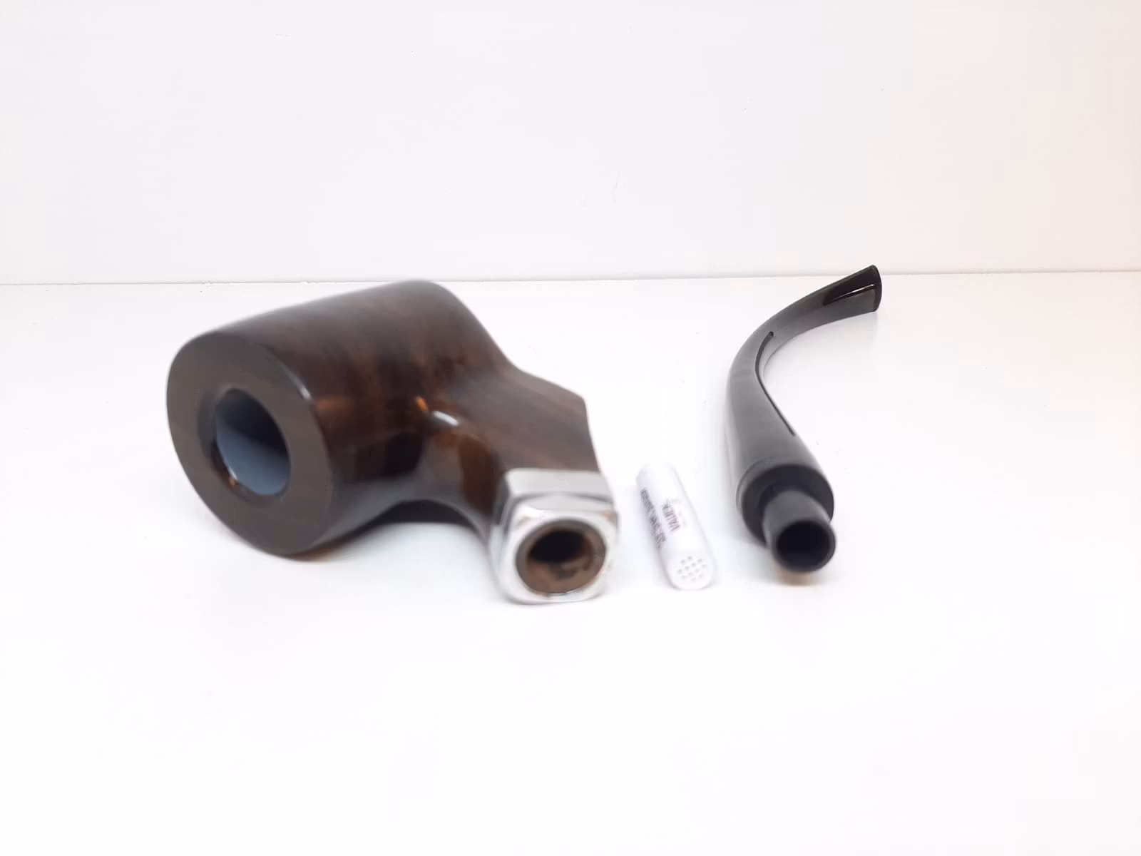 Ebenholts pipa LÅNG (Ebony) + tillbehör