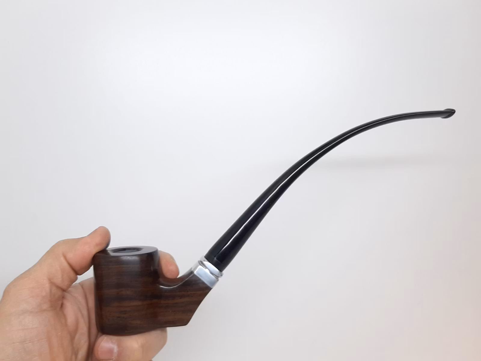 Ebenholts pipa LÅNG (Ebony) + tillbehör