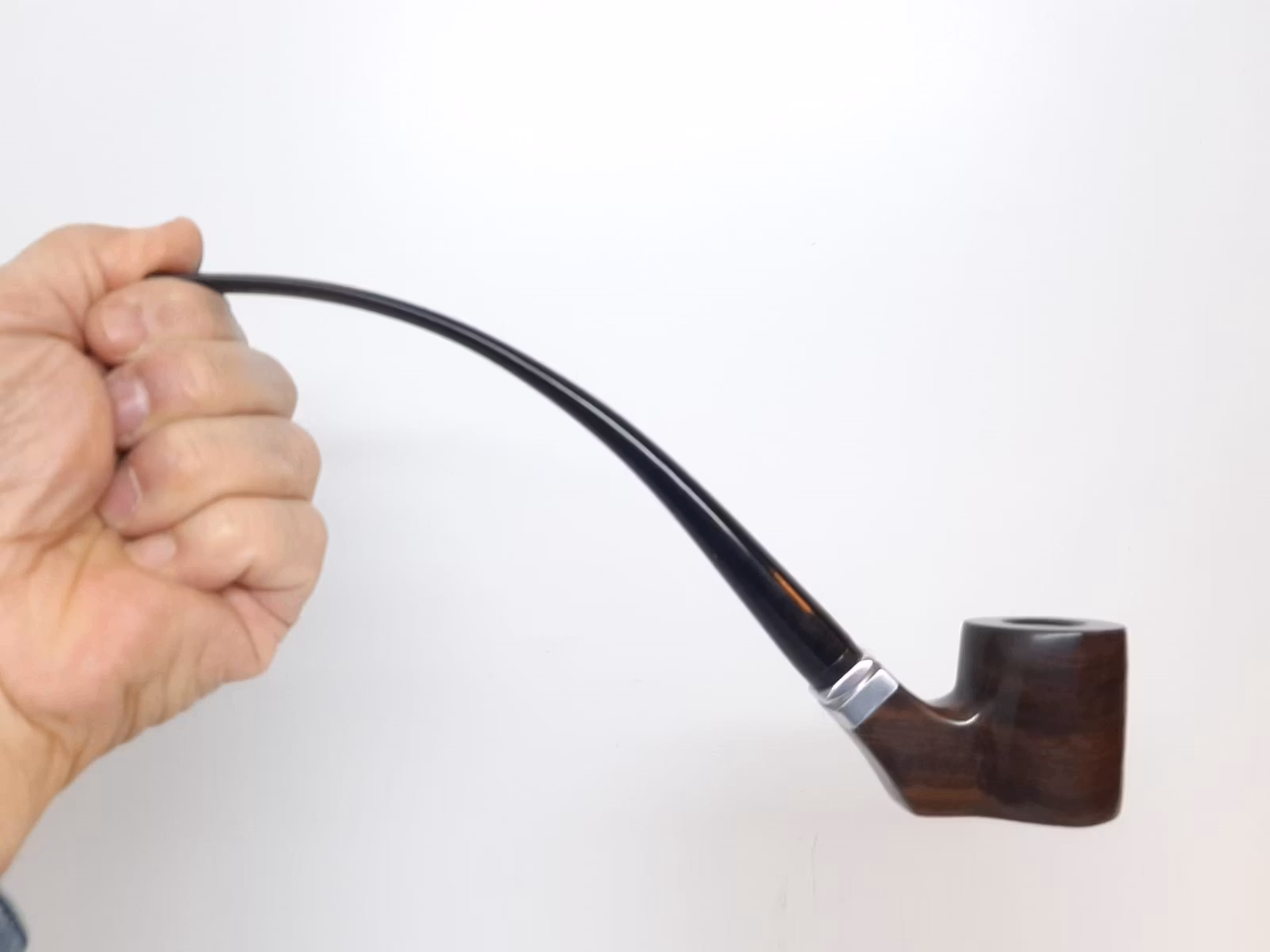 Ebenholts pipa LÅNG (Ebony) + tillbehör