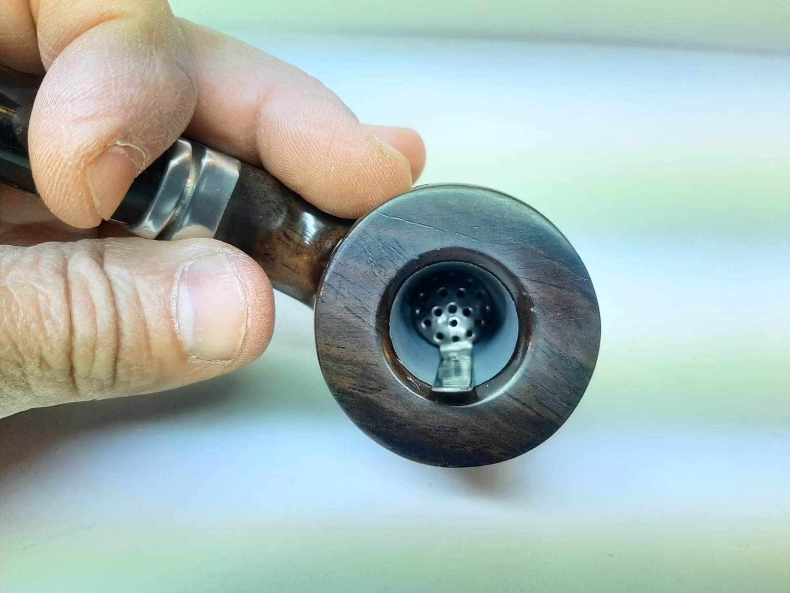Ebenholts pipa LÅNG (Ebony) + tillbehör