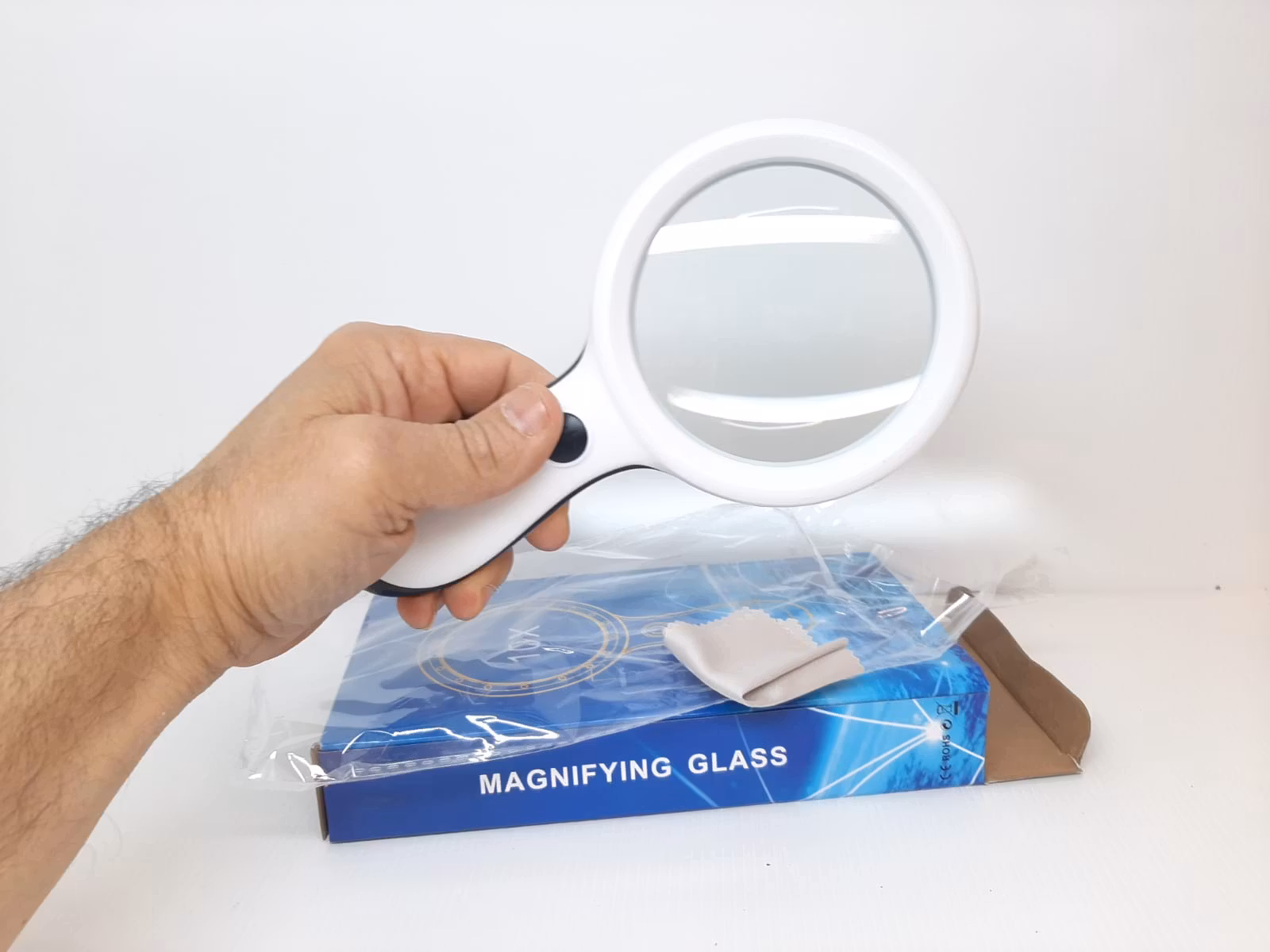 Förstoringsglas med LED (x10)
