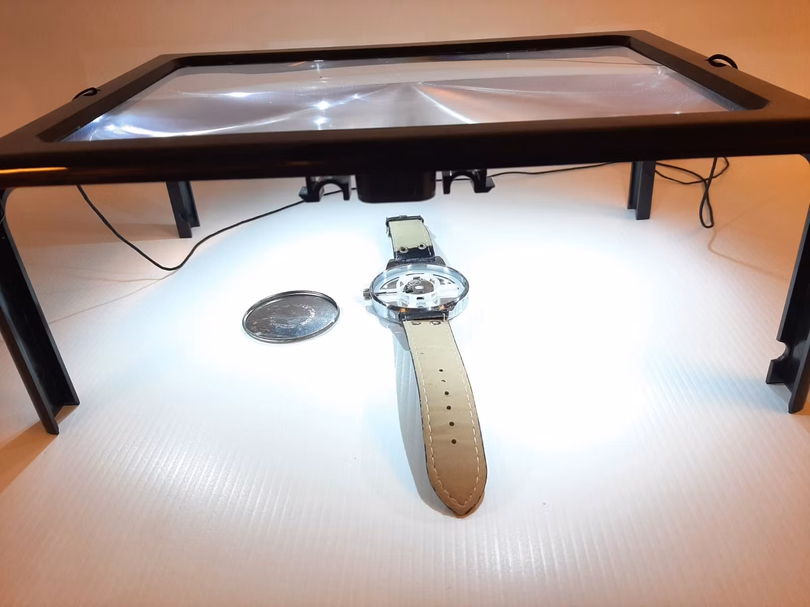 Förstoringsglas / Förstoringsplatta med LED