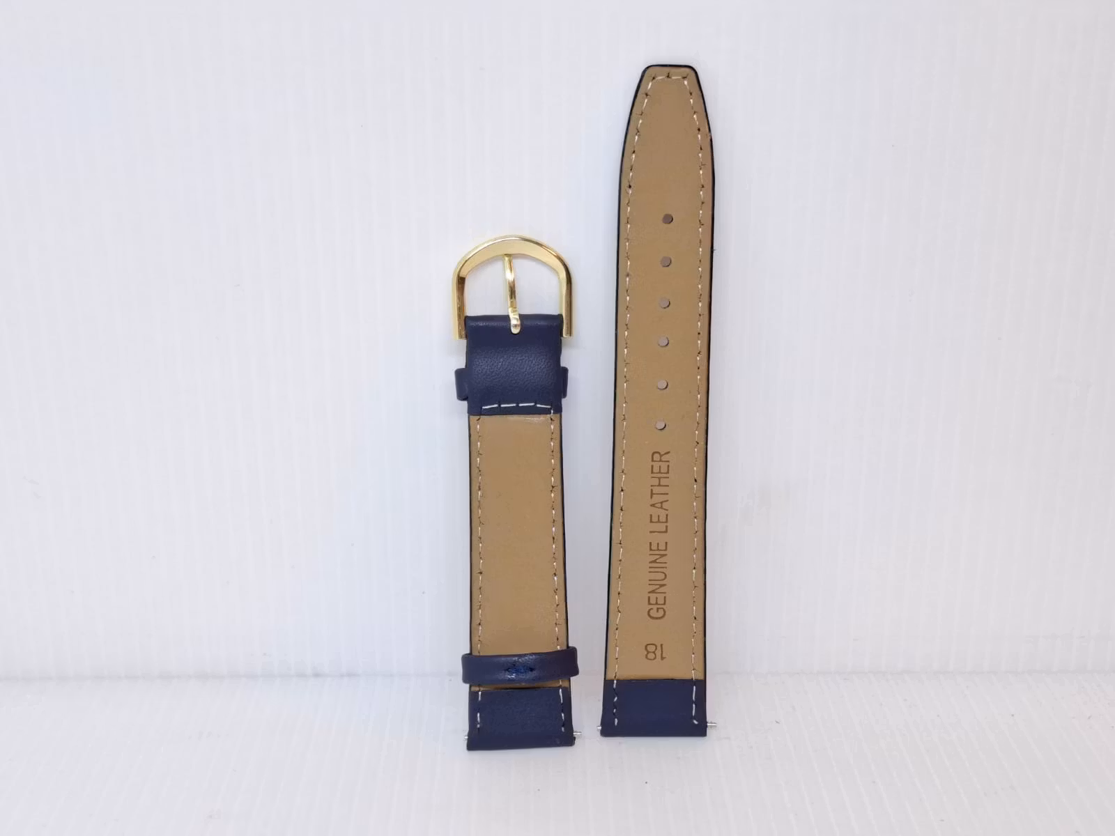 Armband MARINBLÅ KALVSKINN (18 mm)