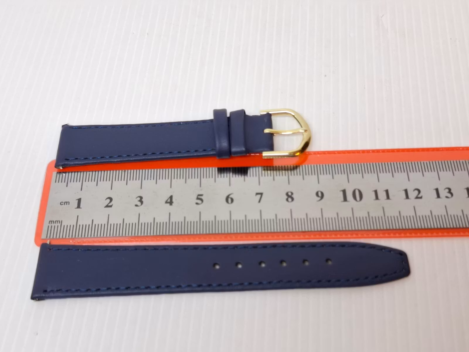 Armband MARINBLÅ KALVSKINN (18 mm)