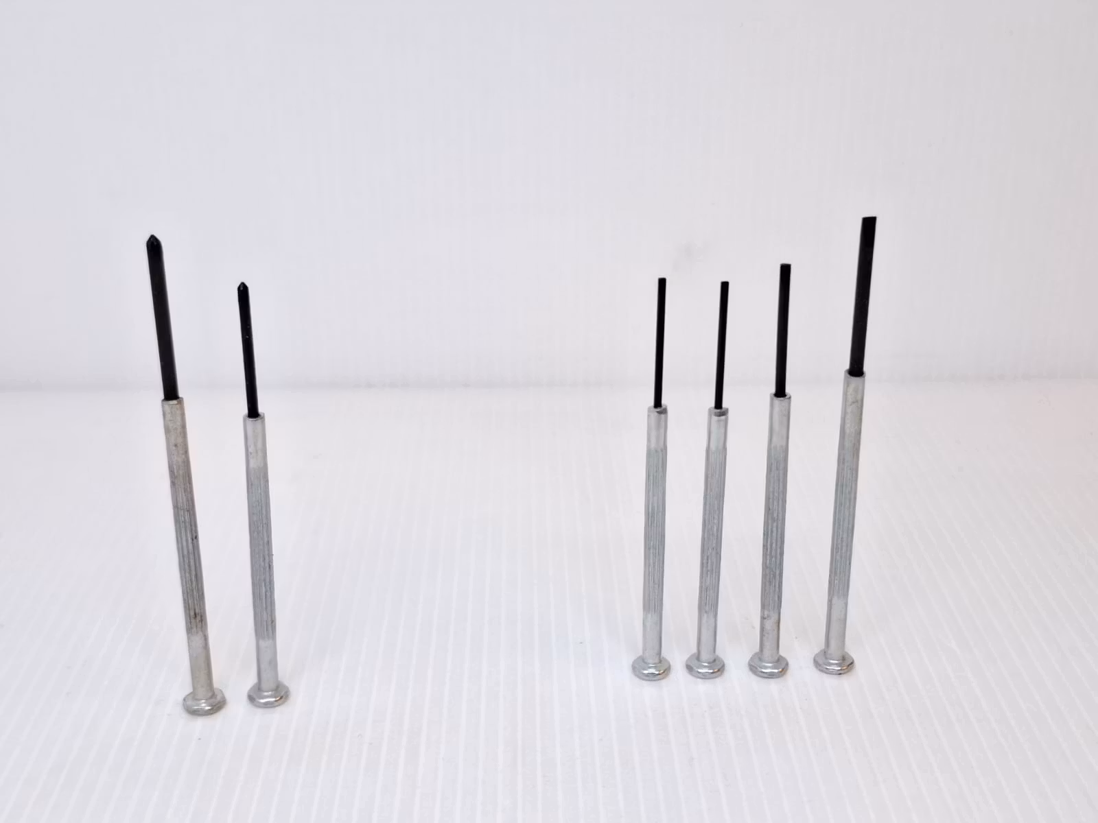 Precisionsmejslar: 6 stycken (skruvmejsel set)