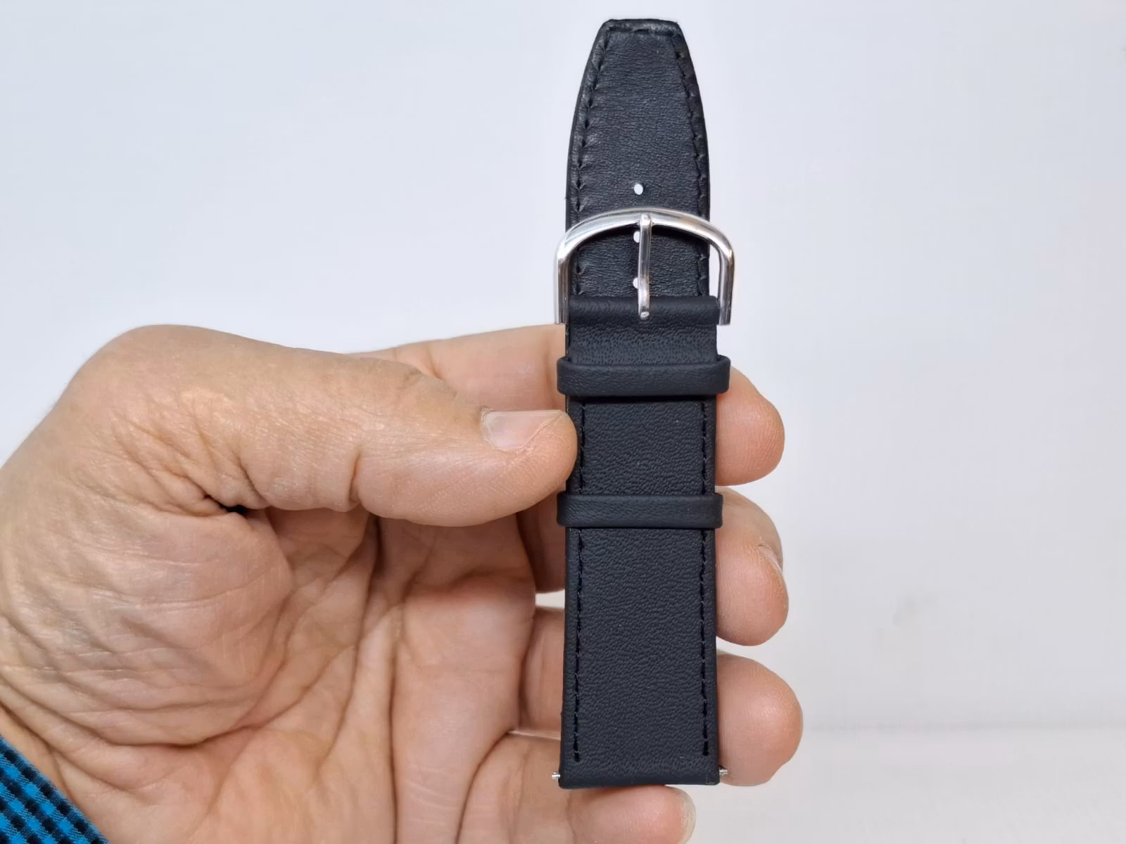 Armband SVART KALVSKINN (24 mm)