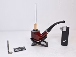Kinapipa och cigarettmunstycke + tillbehör