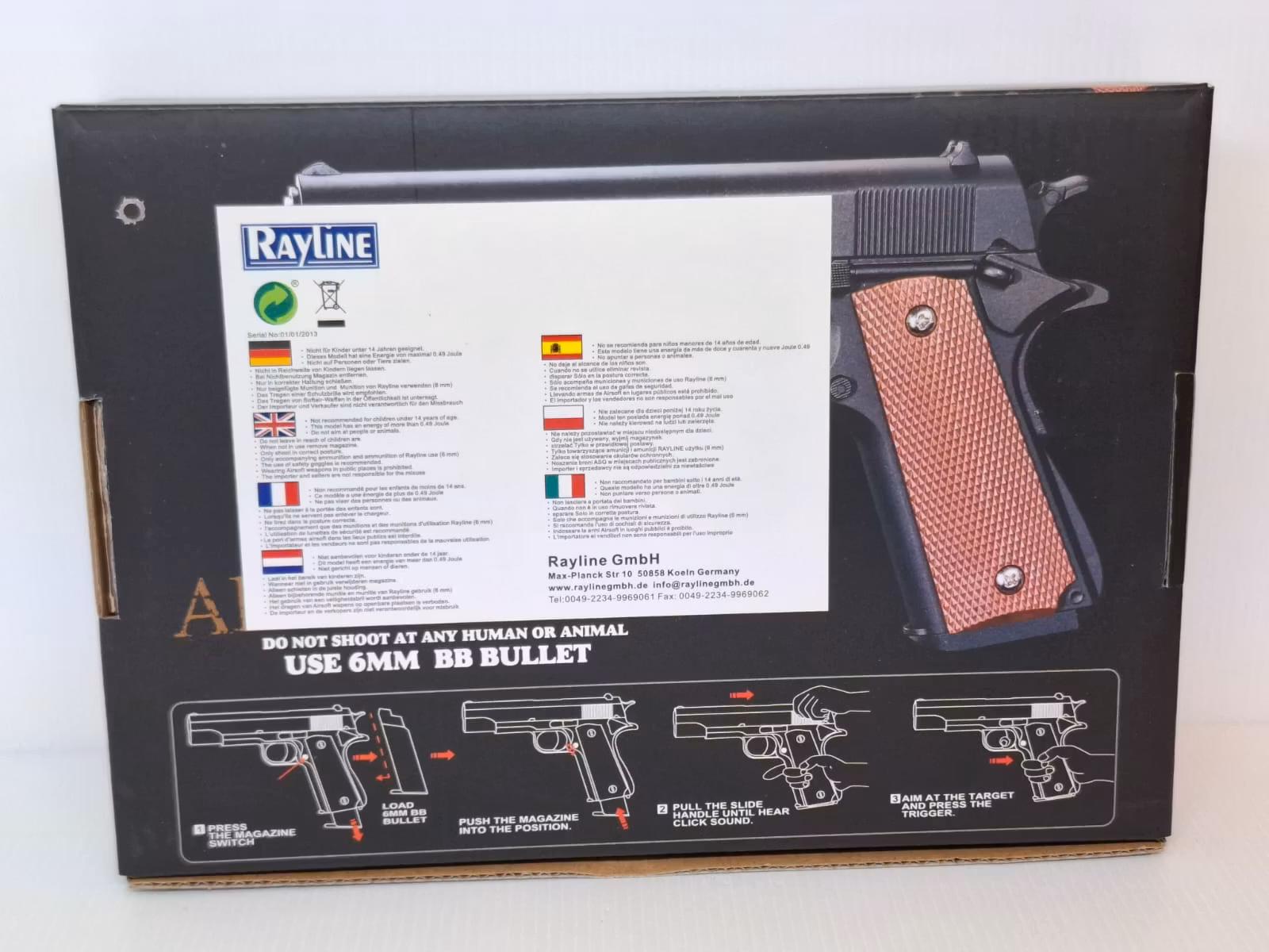 Soft Air Gun metall (Air Soft Pistol)