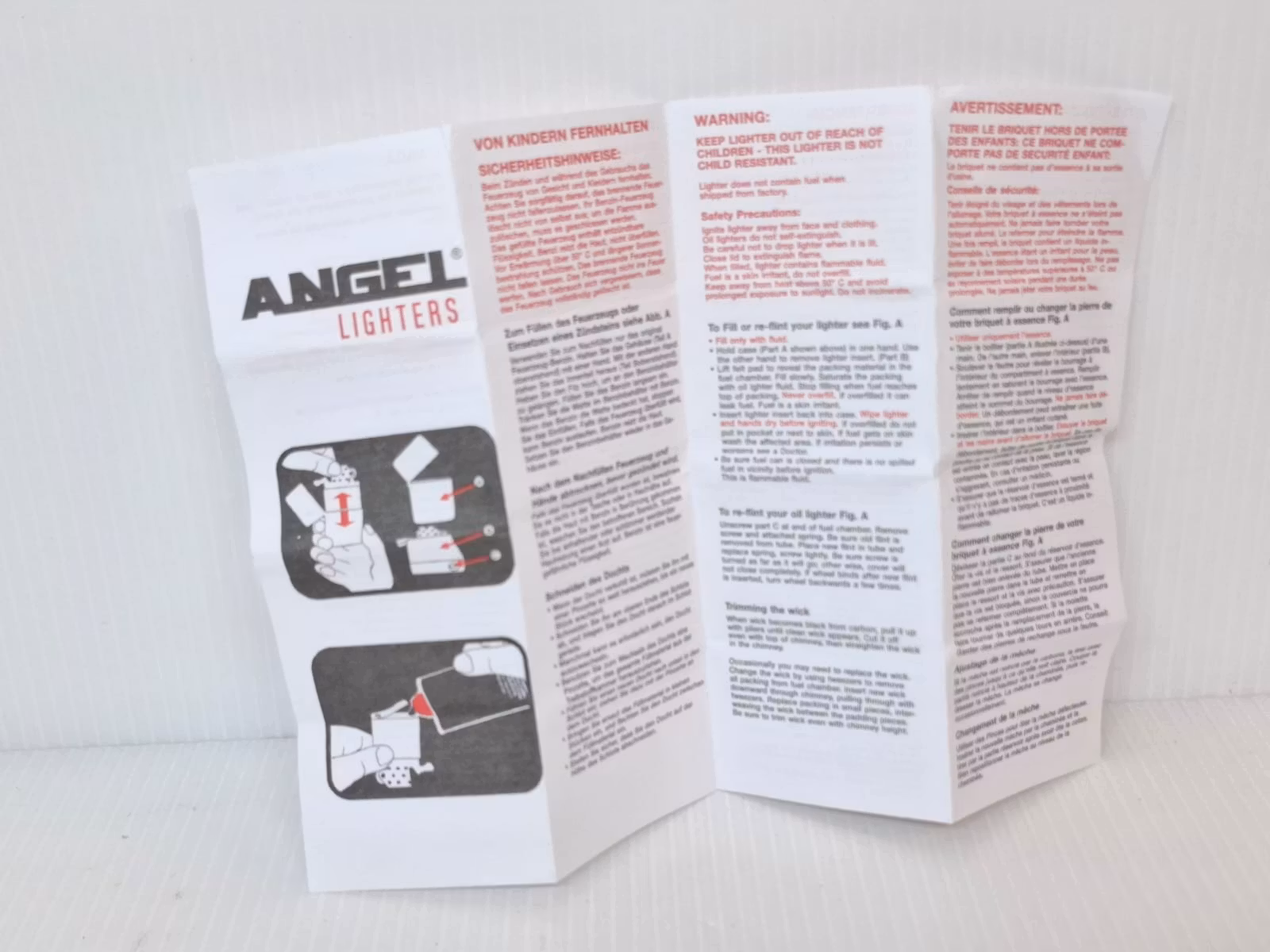 DISPLAY: Bensintändare Angelo CARDS