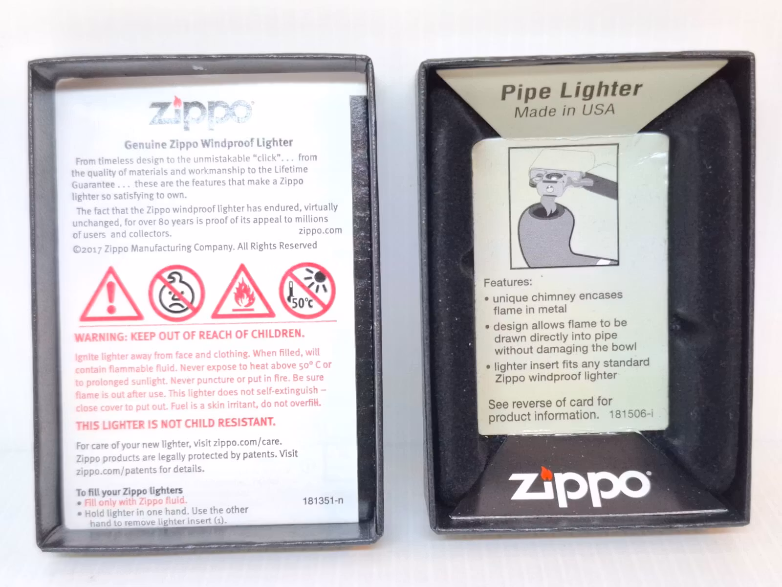 Zippotändare PIPE + tillbehör