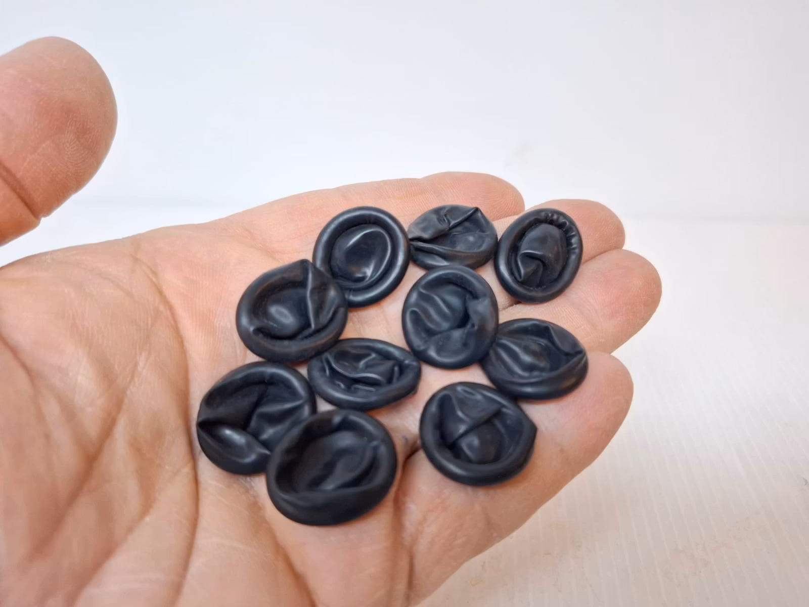 Fingertuta i gummi / latex (10st) Klocka/urmakeri verktyg