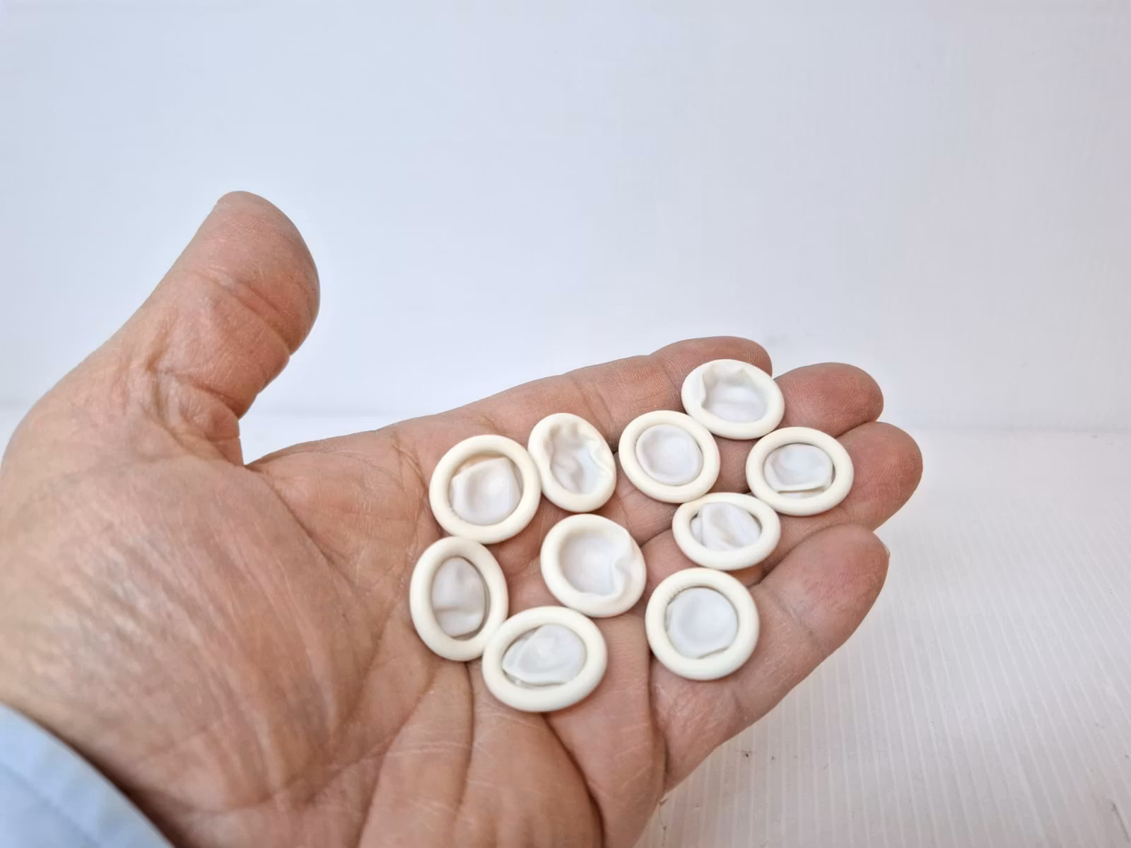Fingertuta i gummi / latex (10st) Klocka/urmakeri verktyg
