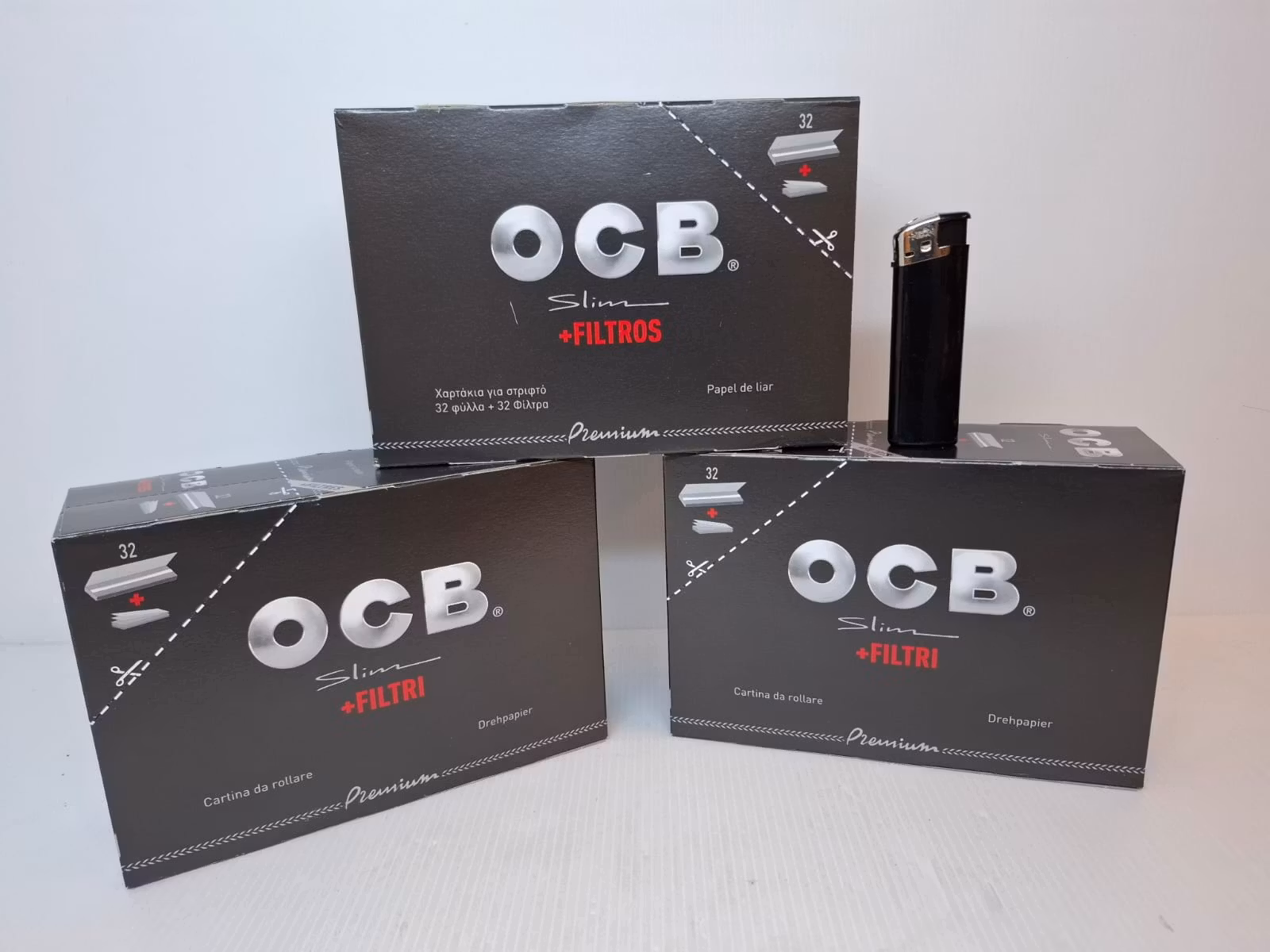 DISPLAY: OCB Slim + Filter (cigarettpapper)