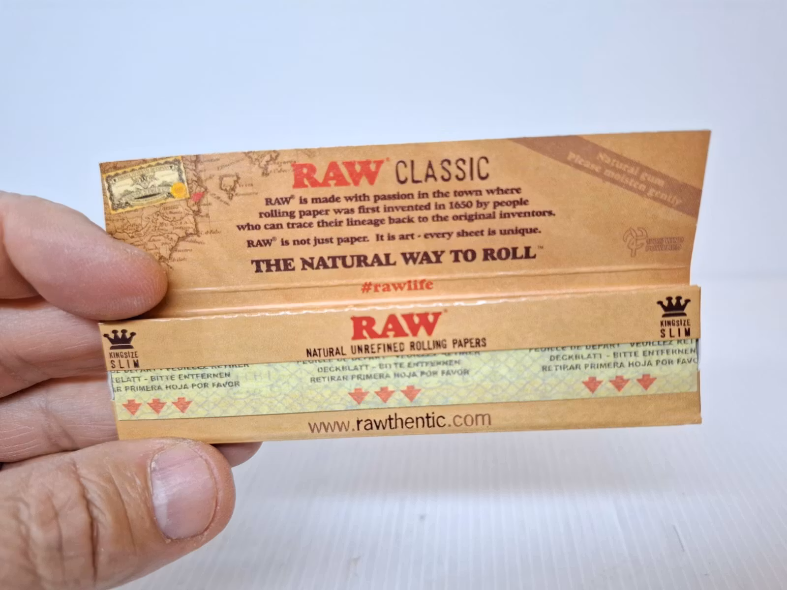 RAW Kingsize slims 8 st (cigarettpapper)