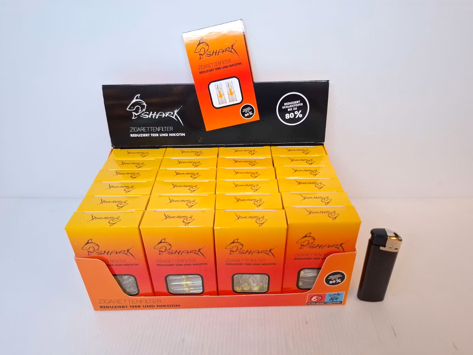 4 paket: SHARK Filter munstycke (cigarett)