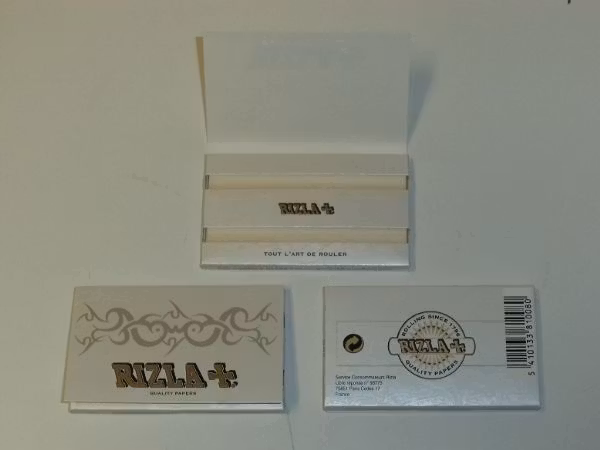 Rizla Vit Mini Dubbel cigarettpapper (5 förpackningar)