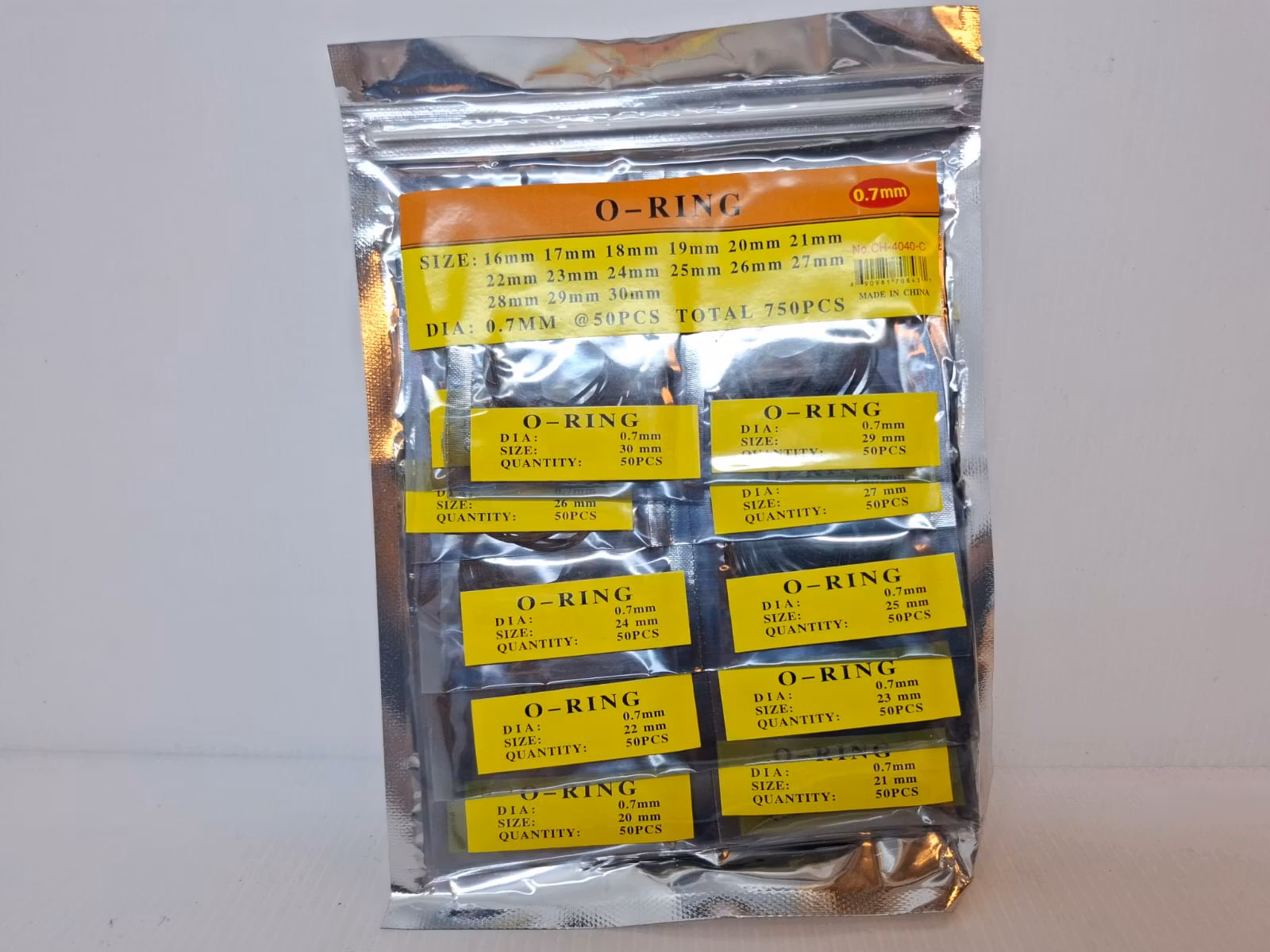 750 st: O-ringar 16-30mm (packning / tätning)