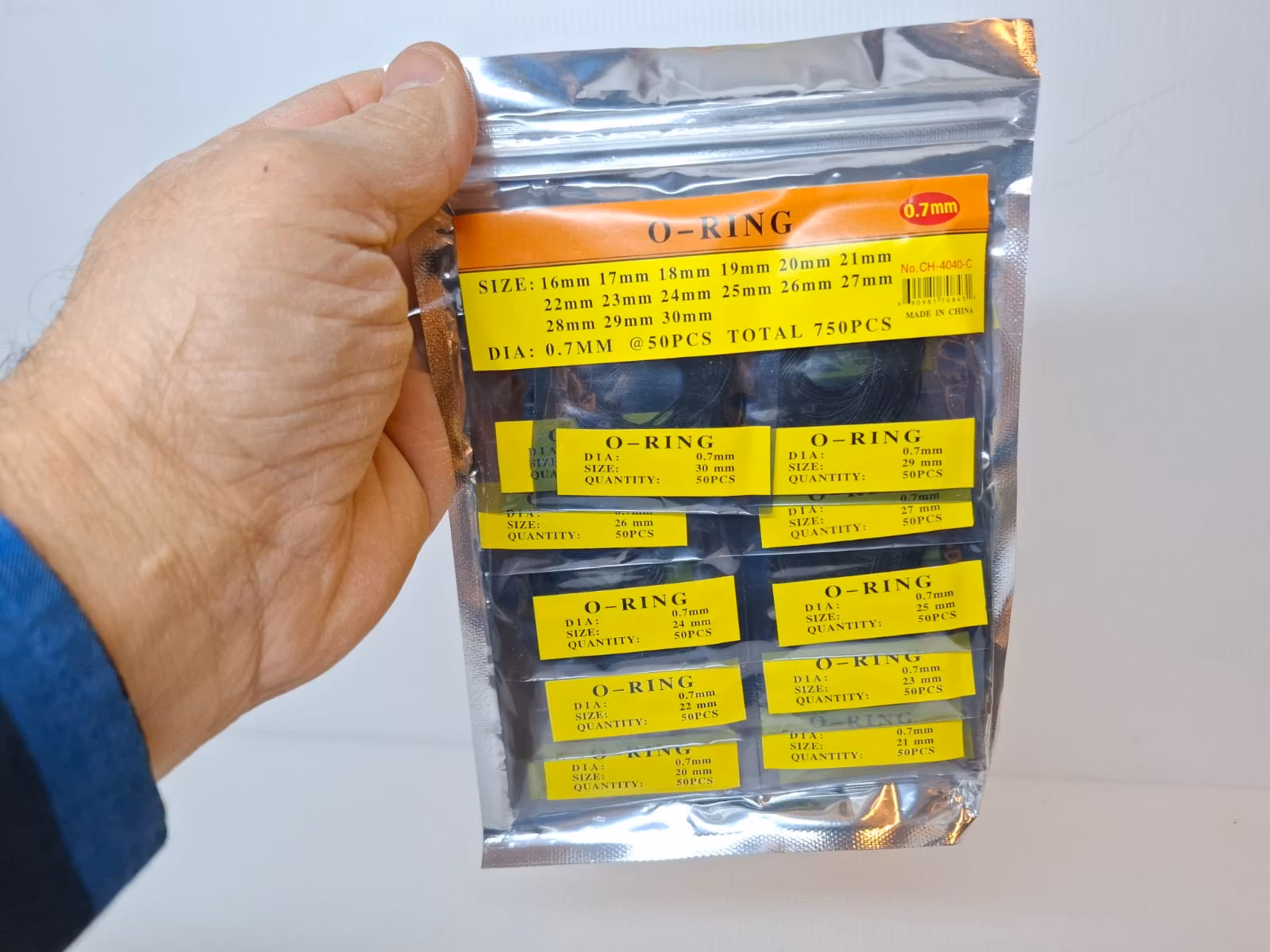 750 st: O-ringar 16-30mm (packning / tätning)