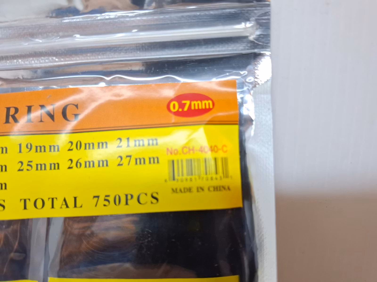 750 st: O-ringar 16-30mm (packning / tätning)