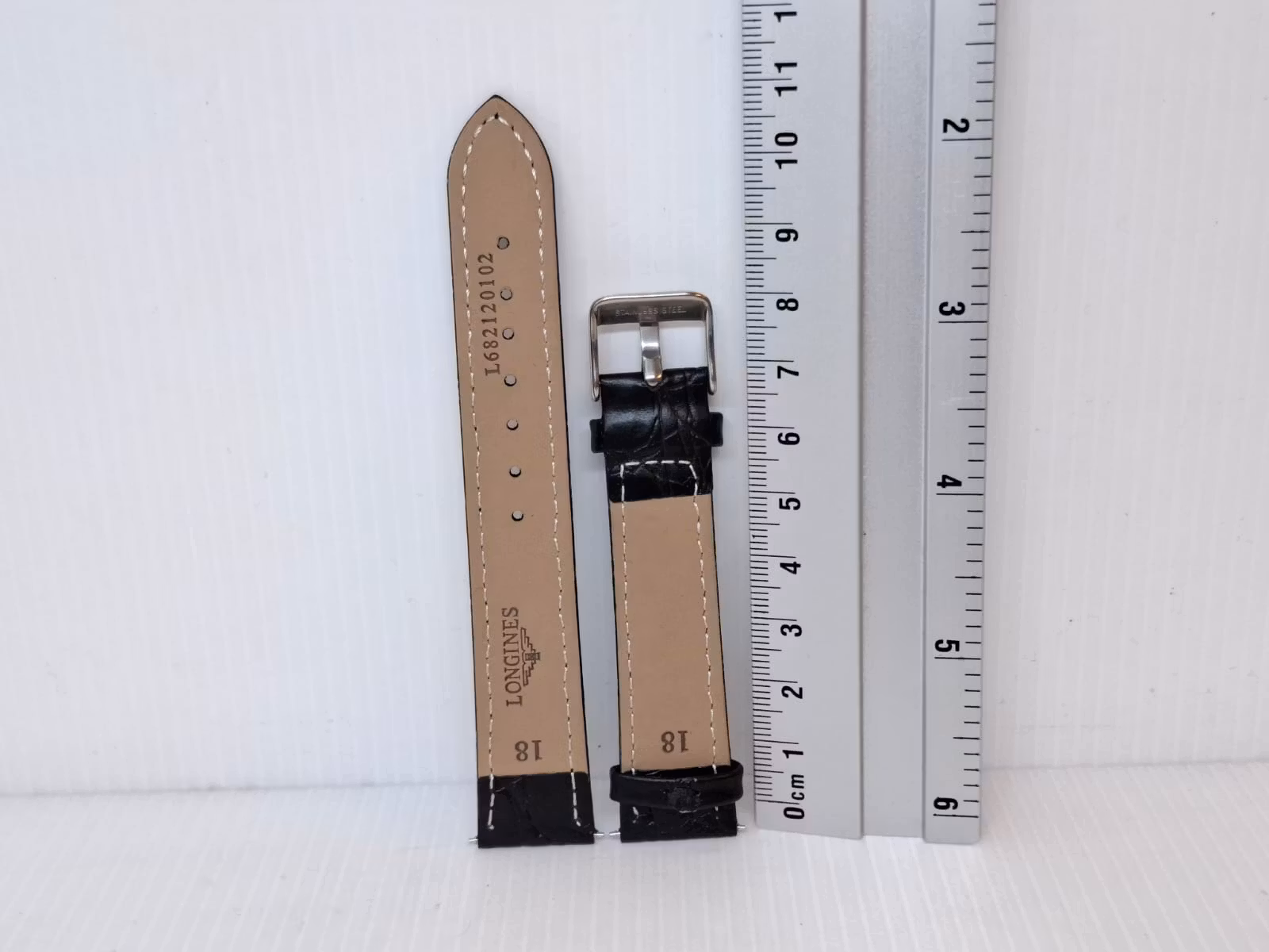 Armband LONGINES KALVSKINN "KROKODIL" (18 mm)