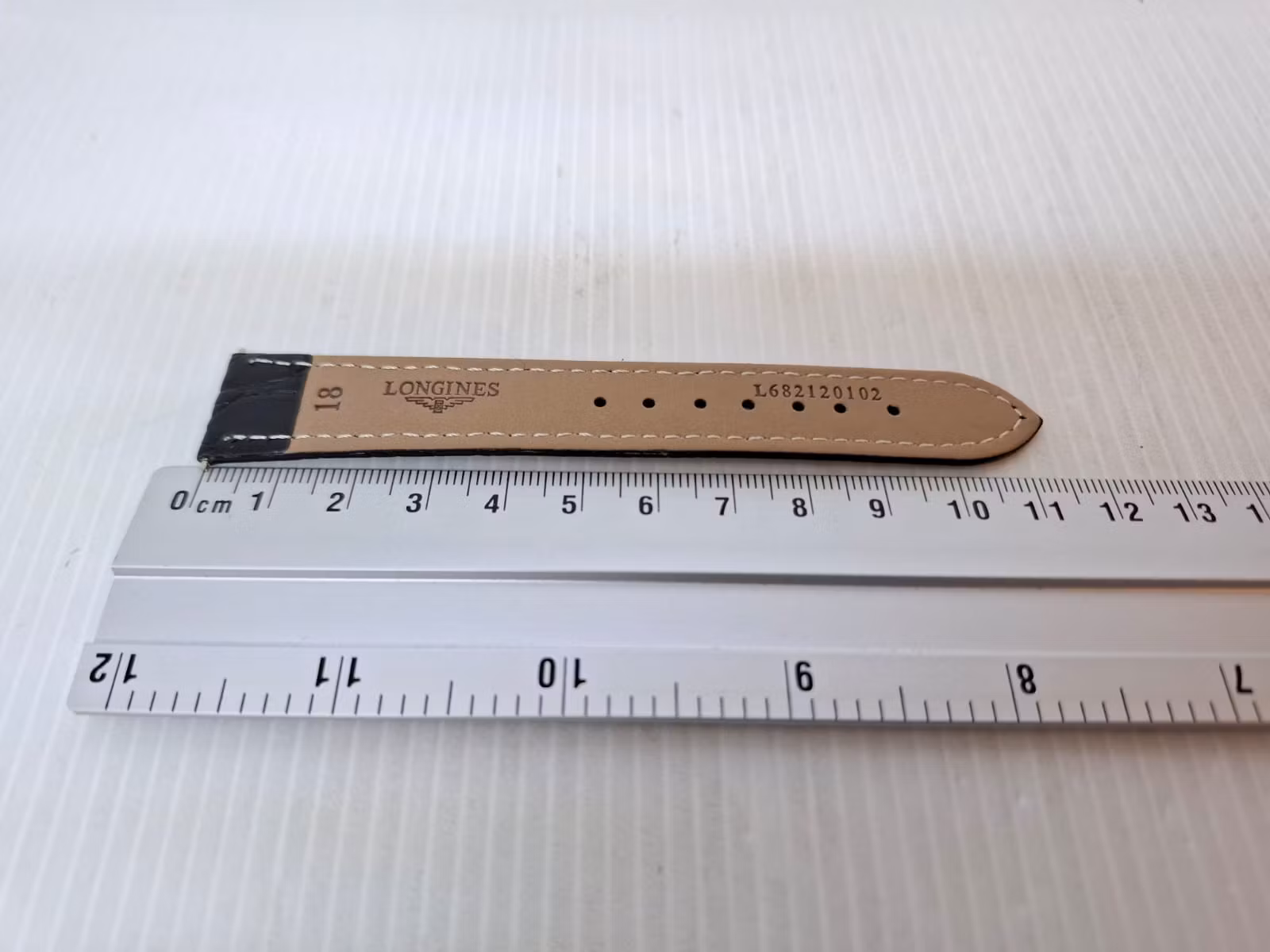 Armband LONGINES KALVSKINN "KROKODIL" (18 mm)