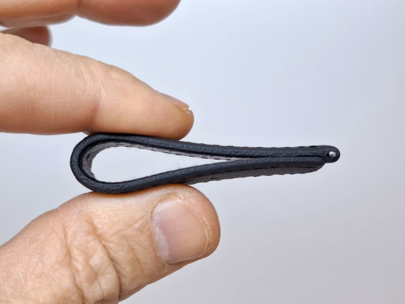 Armband SVART KALVSKINN (22 mm)