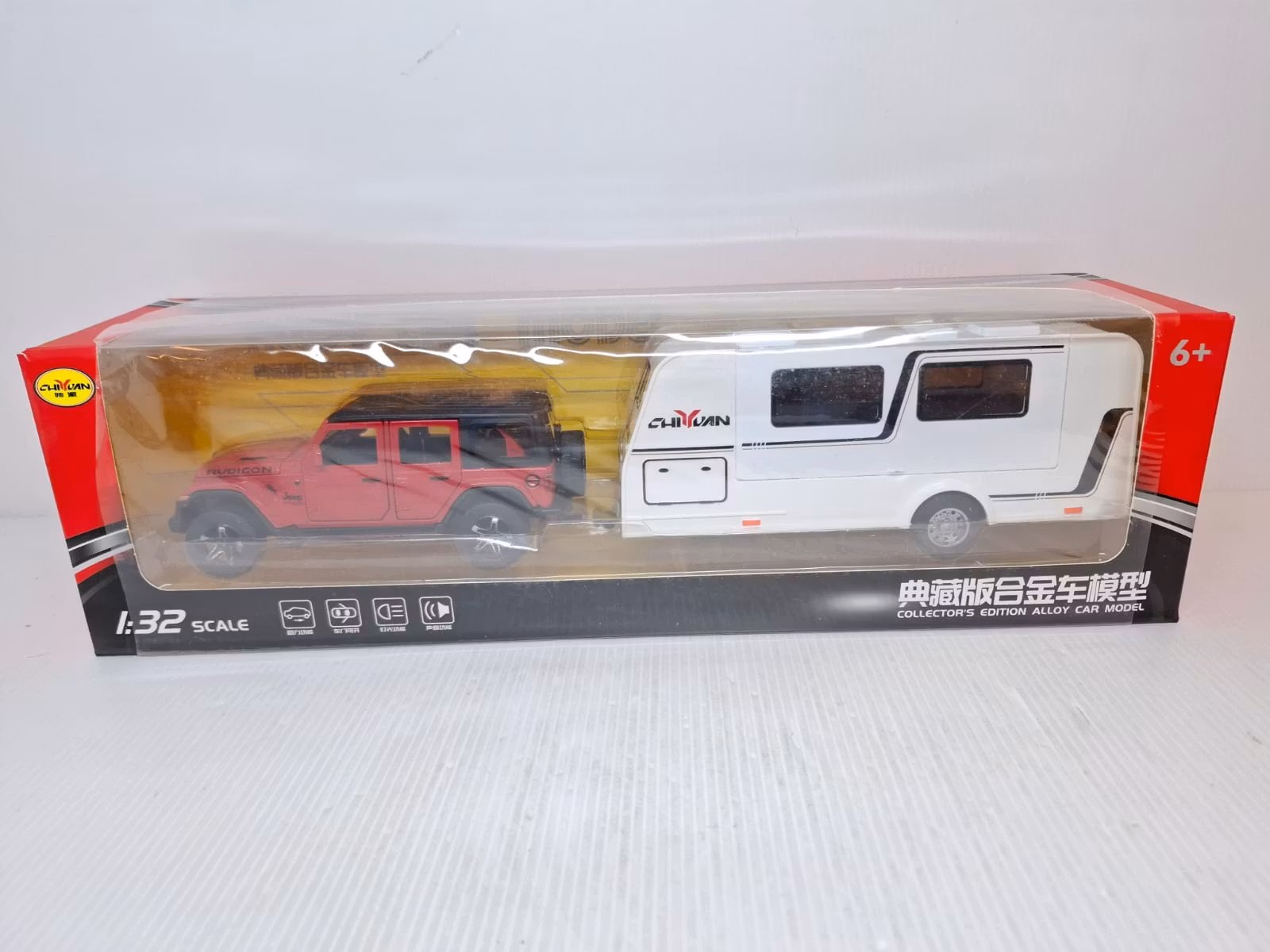 Modellbil + Husvagn (Skala 1:32) Diecast