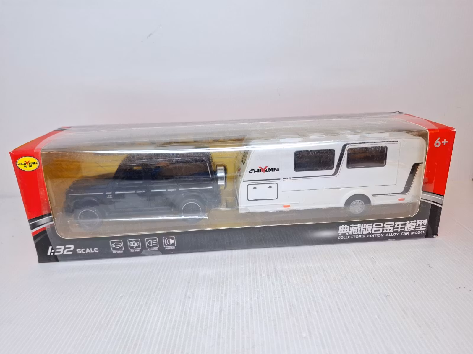 Modellbil + Husvagn (Skala 1:32) Diecast