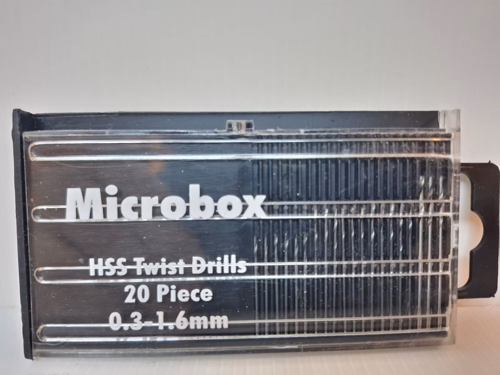 Borrsats: 20 st borrar (0.3 - 1.6 mm)