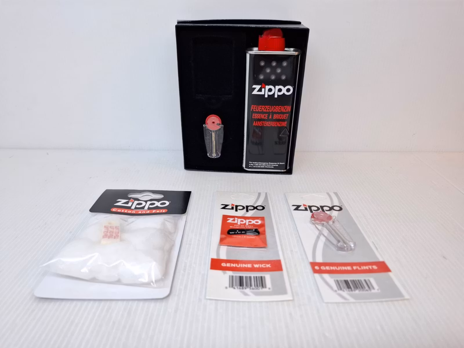 Presentförpackning ZIPPO + tillbehör