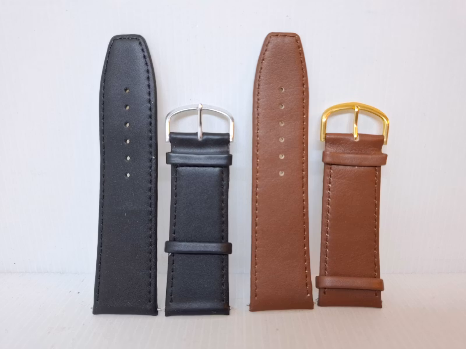 2st: Armband BRUN/SVART KALVSKINN (26 mm)