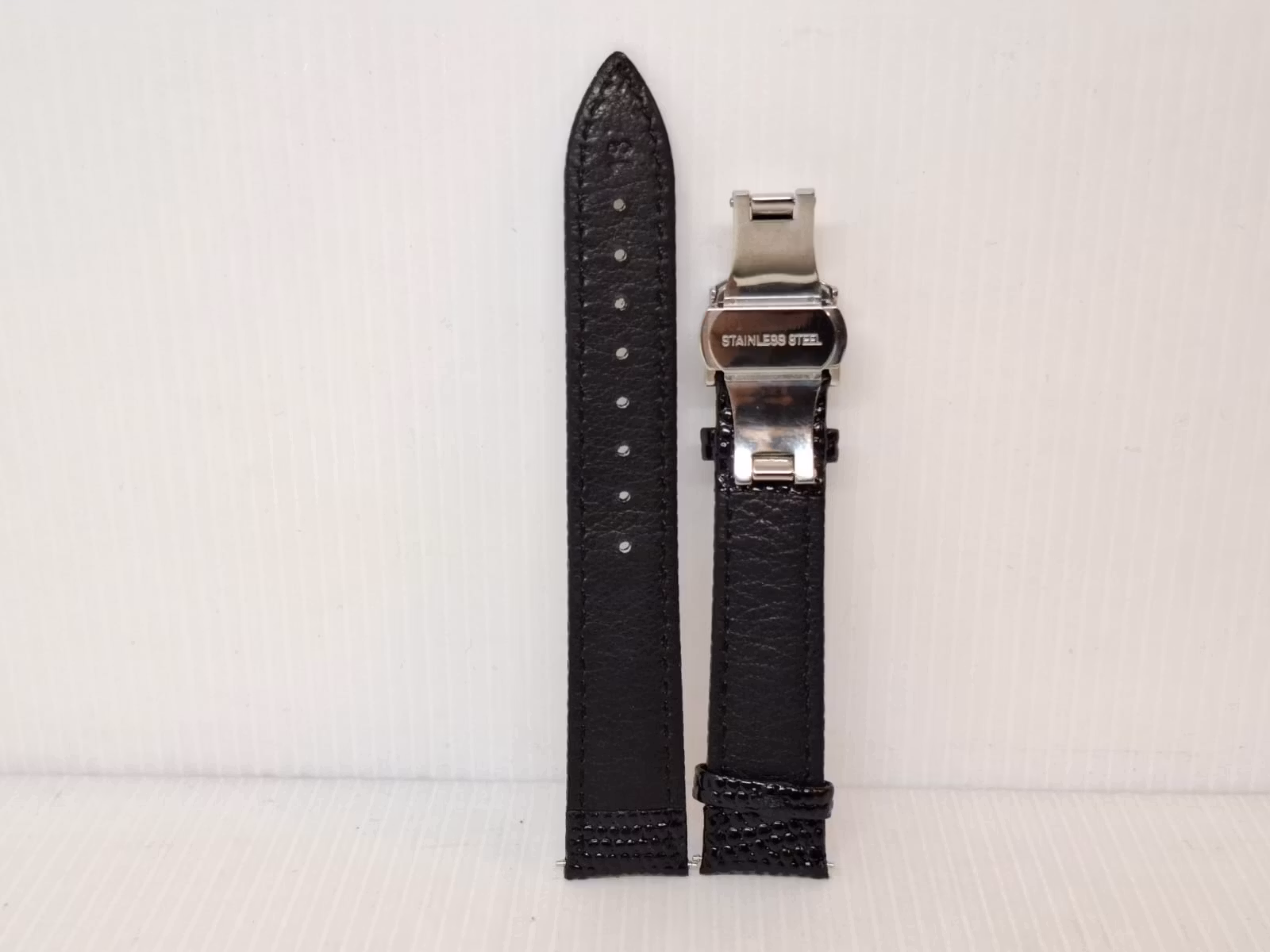 Armband SVART "METALL ORM" (18 mm)