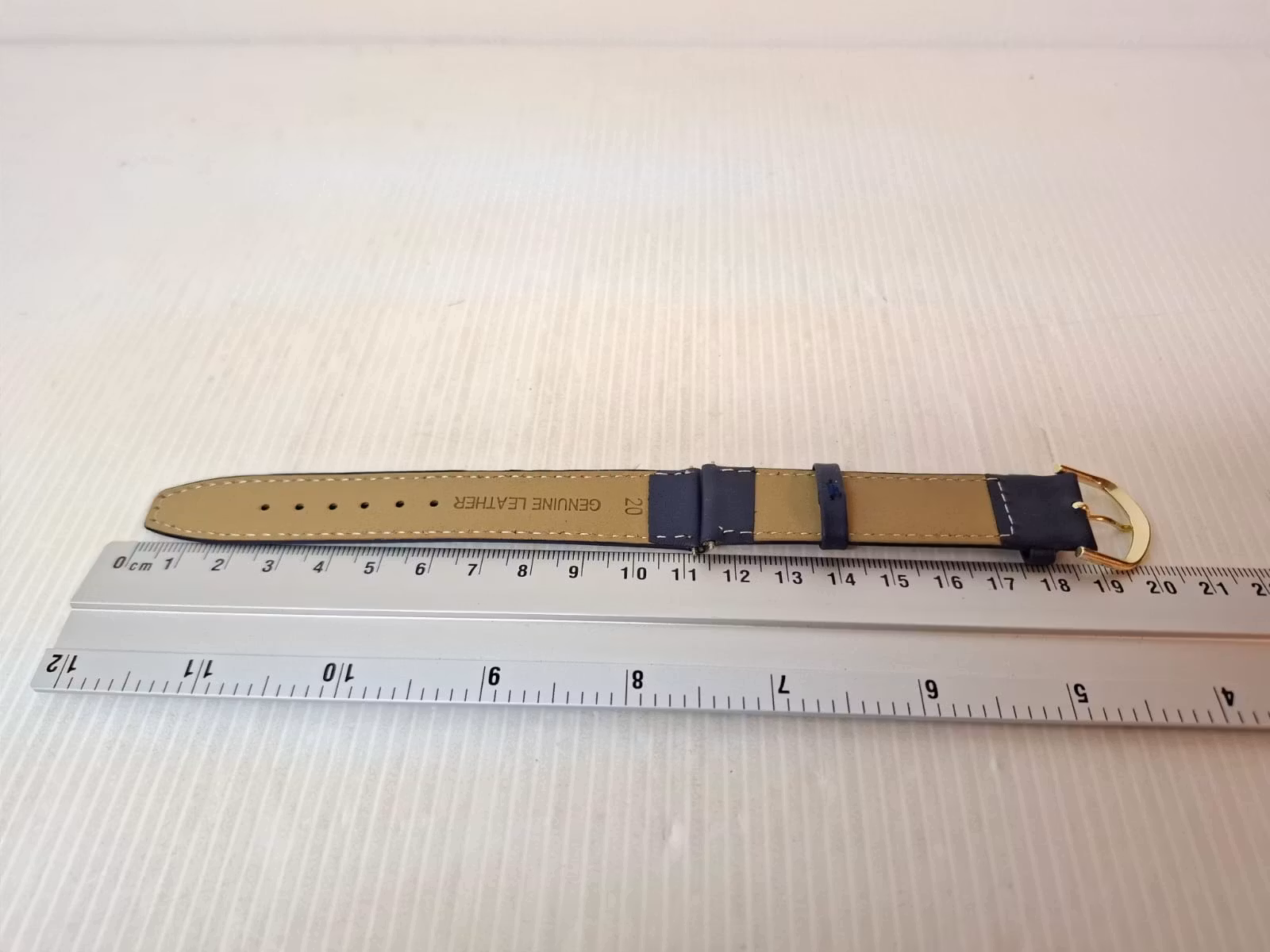 Armband BLÅ KALVSKINN (20 mm)